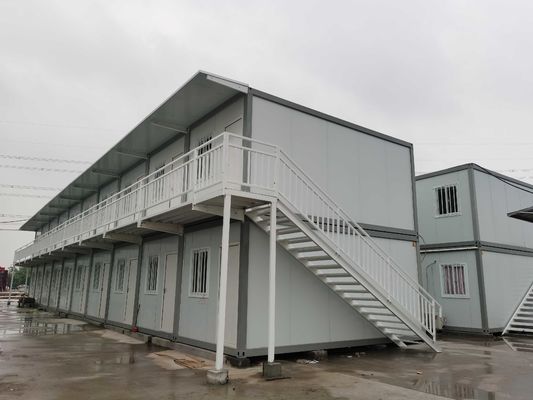 خانه کانتینر قابل جدا شدن خانه های ذخیره سازی پیش ساخته برای خوابگاه کارگران