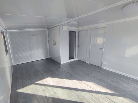 خانه کانتینر ضد زلزله قابل گسترش خانه های قابل حمل 20 فوت ساخته شده