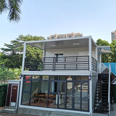 خانه کانتینری قابل انباشت با 2 اتاق خواب ضد زنگ 40 فوت