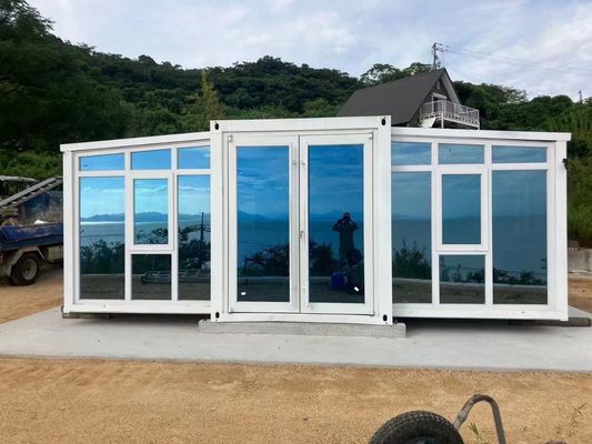 3 اتاق خواب قابل گسترش خانه کانتینر لوکس پیش ساخته کمپ کابین ماژولار