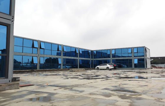 مقاوم به باد بسته مسطح محل دفتر کانتینر قابل جدا کردن 20ft