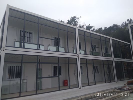جعبه فضا کانتینر کمپ معدنی خوابگاه لوکس پیش ساخته کوچک 20 40 FT کانتینر ماژولار خانه دفتر سایت قابل حمل