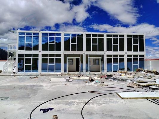 خانه کانتینری 75 میلی متری با لایه ای عایق از پشم شیشه ای برای حمل آسان