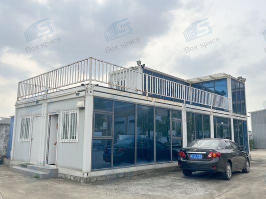 ساختمان پیش ساخته مدرن حیاط بیرونی باغ سالن ورزشی کانتینر استودیو دفتر خانه پیش ساخته