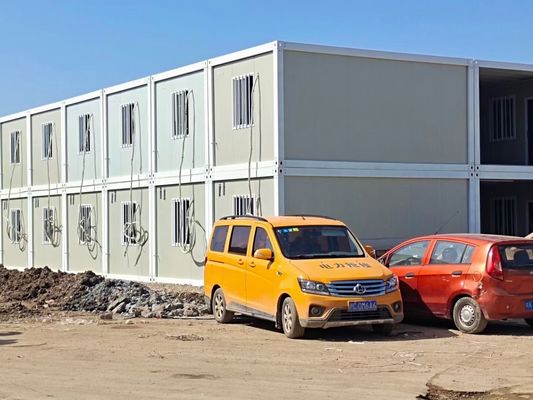 کانتینر اداری ماژولار در مالزی آسان جمع آوری ساختمان تاشو کانتینر خانه دو طبقه کانتینر دفتر